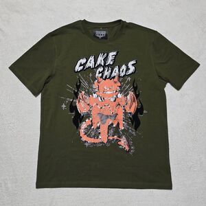 Wedding Cake Streetwear Graphic T-Shirt "Cake Chaos" Design Men's Size Large